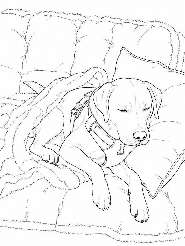 Dollar asleep on a couch with a blanket