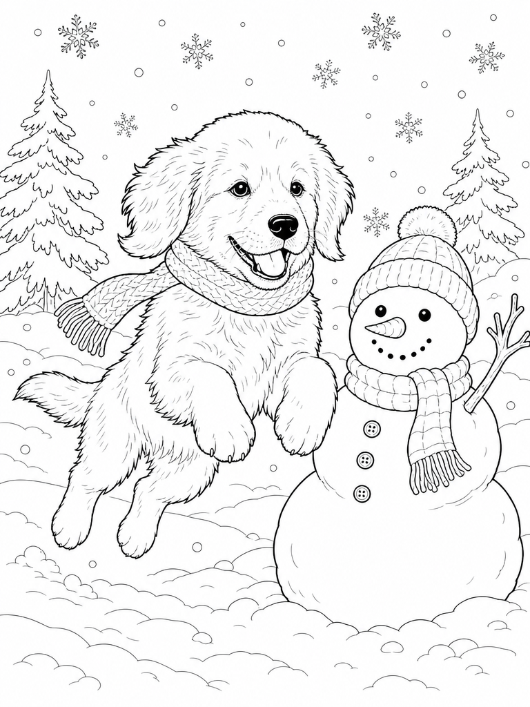 Page 4 — building a snowman