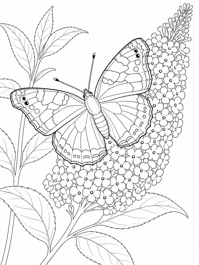 Red Admiral coloring page