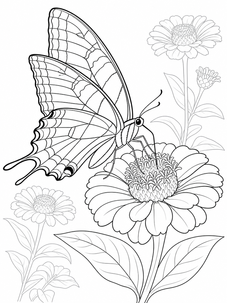 Tiger Swallowtail coloring page