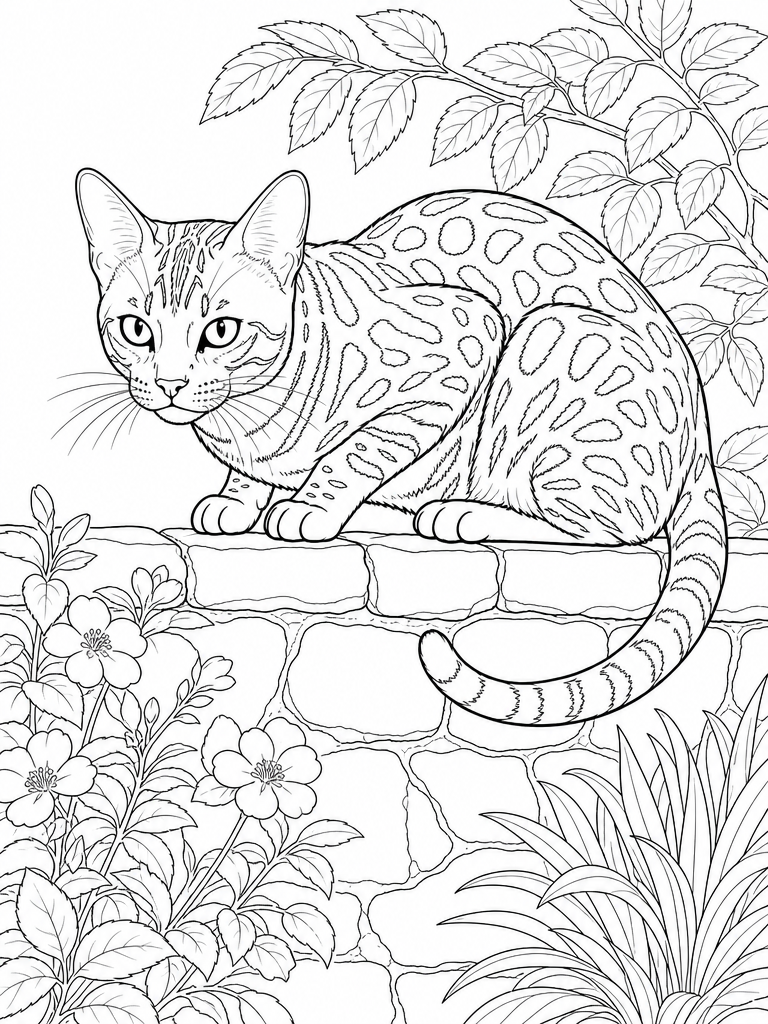 Bengal coloring page