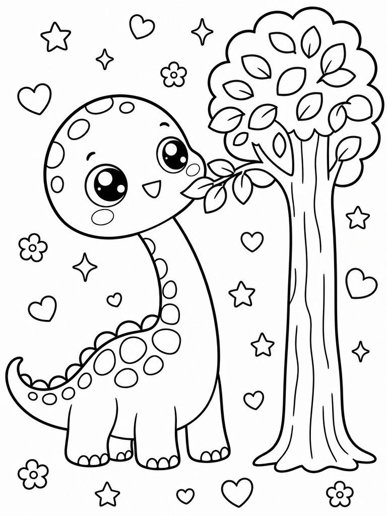 Brachiosaurus coloring page