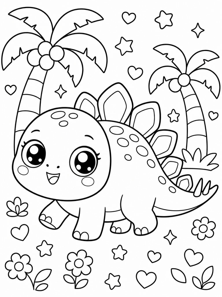 Stegosaurus coloring page