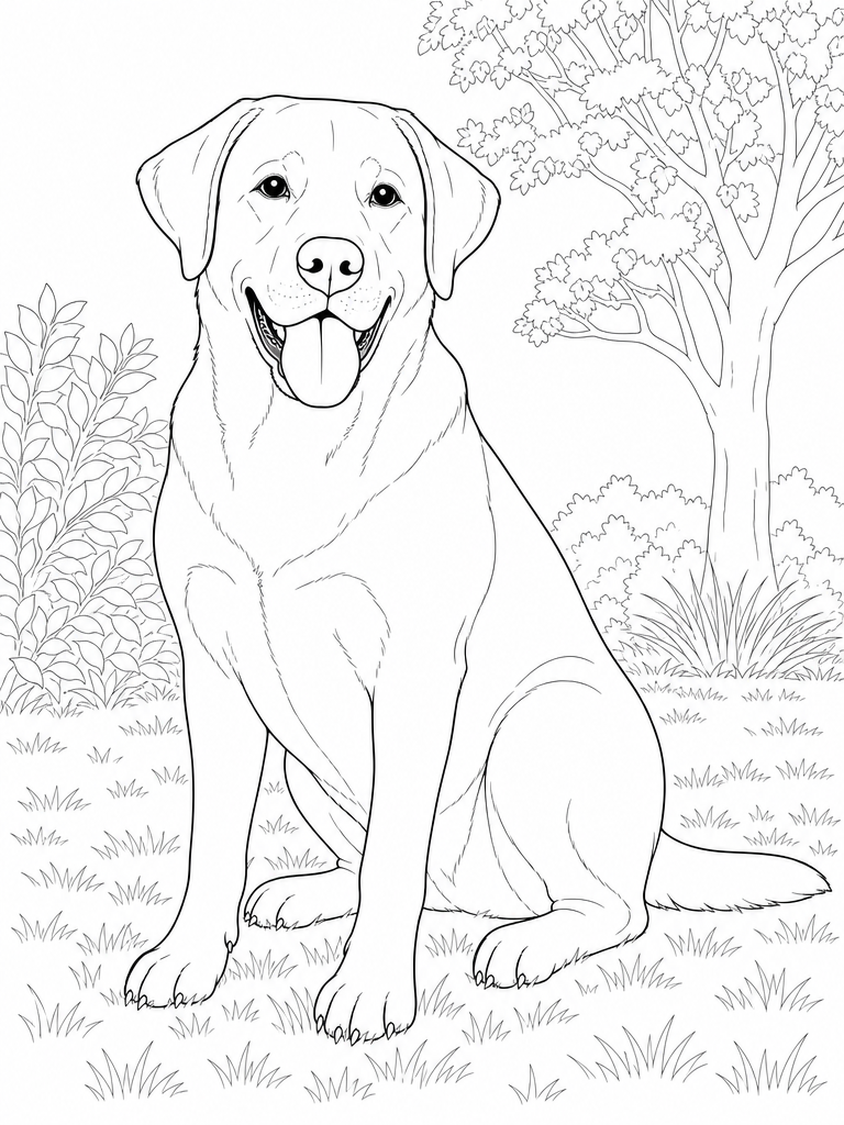 Labrador Retriever coloring page