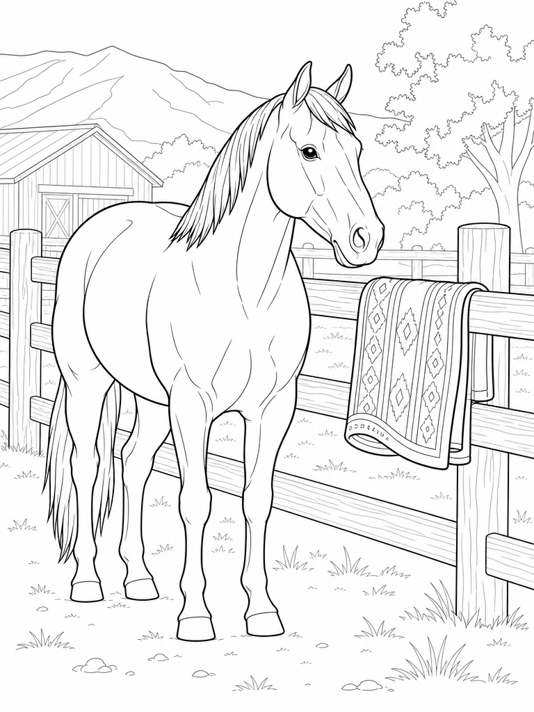 Quarter Horse coloring page