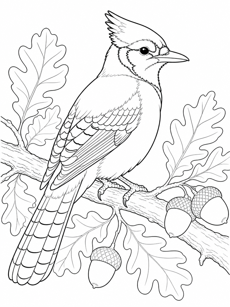 Blue Jay coloring page